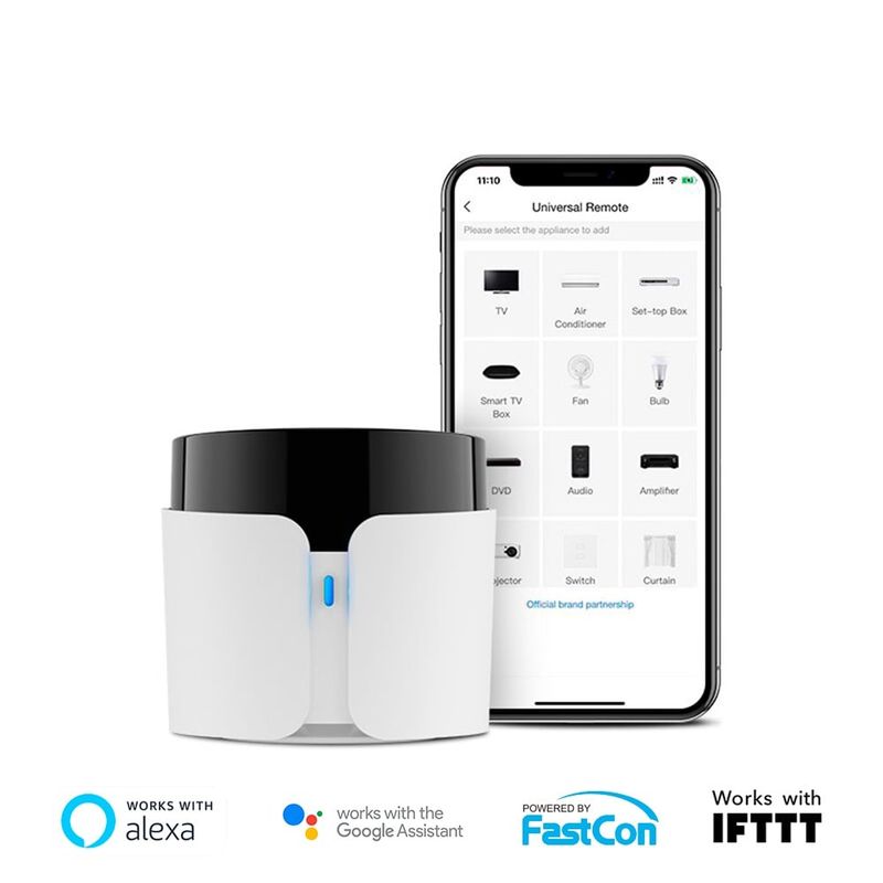 BROADLINK - Bestcon Broadlink RM4C Pro  Control Remoto  Wi-Fi IR / RF  Alexa