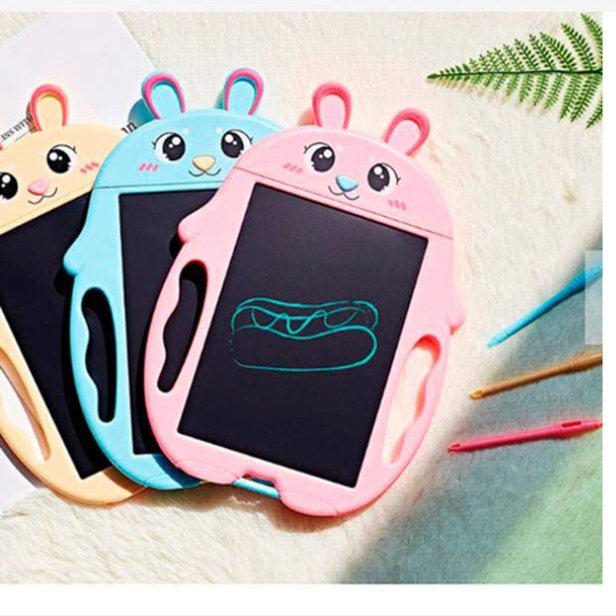 GENERICO - Tablet Conejo Pizarra Dibujo Magica Multicolor