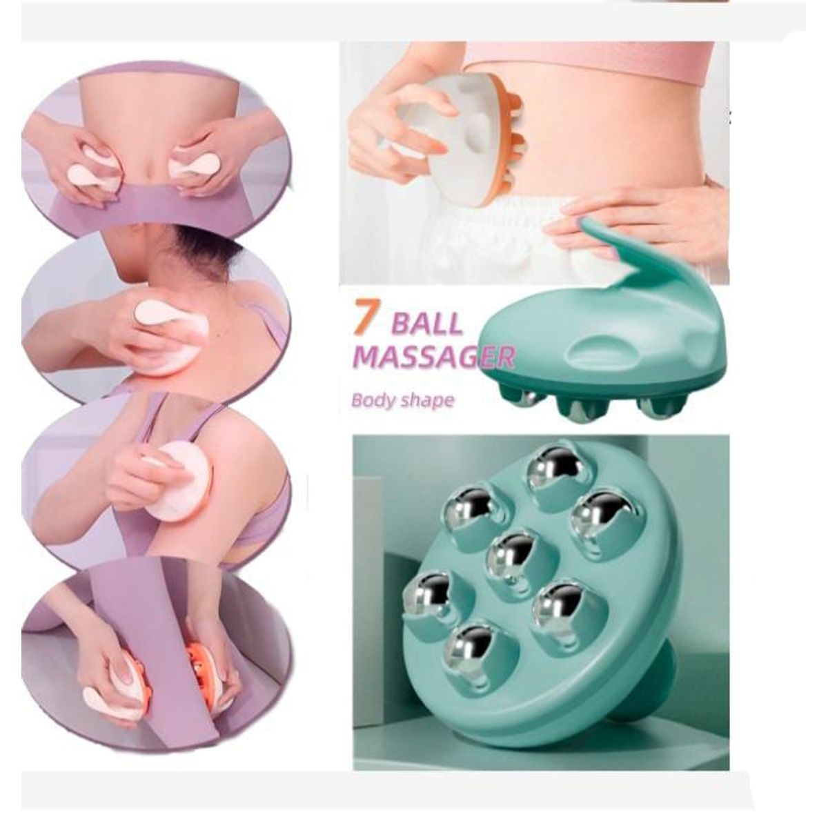 GENERICO - Masajeador de Rodillos Anticelulítico Linfa-Abdominales