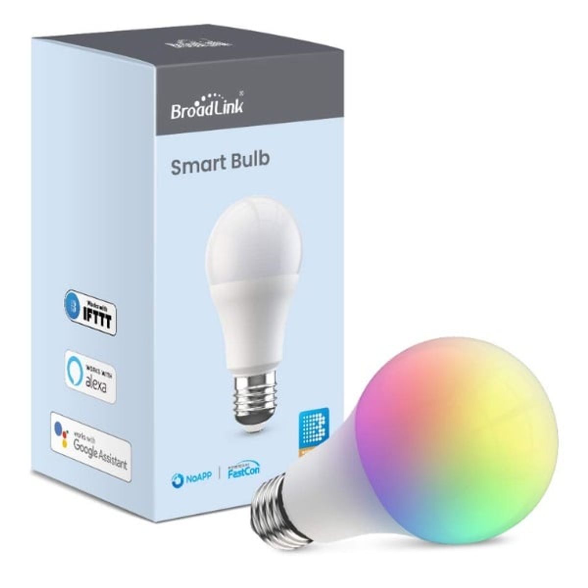 BROADLINK - Foco  Inteligente LED WiFi Broadlink 10W 800 Lumens Alexa y Google