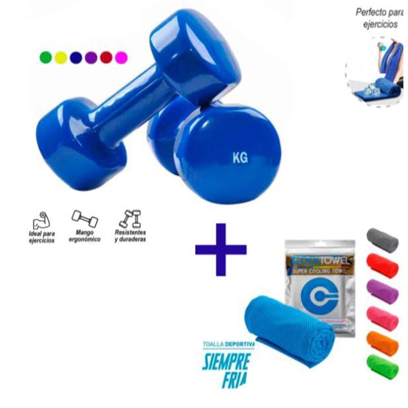 GENERICO - Pack deportivo 3kg +toalla