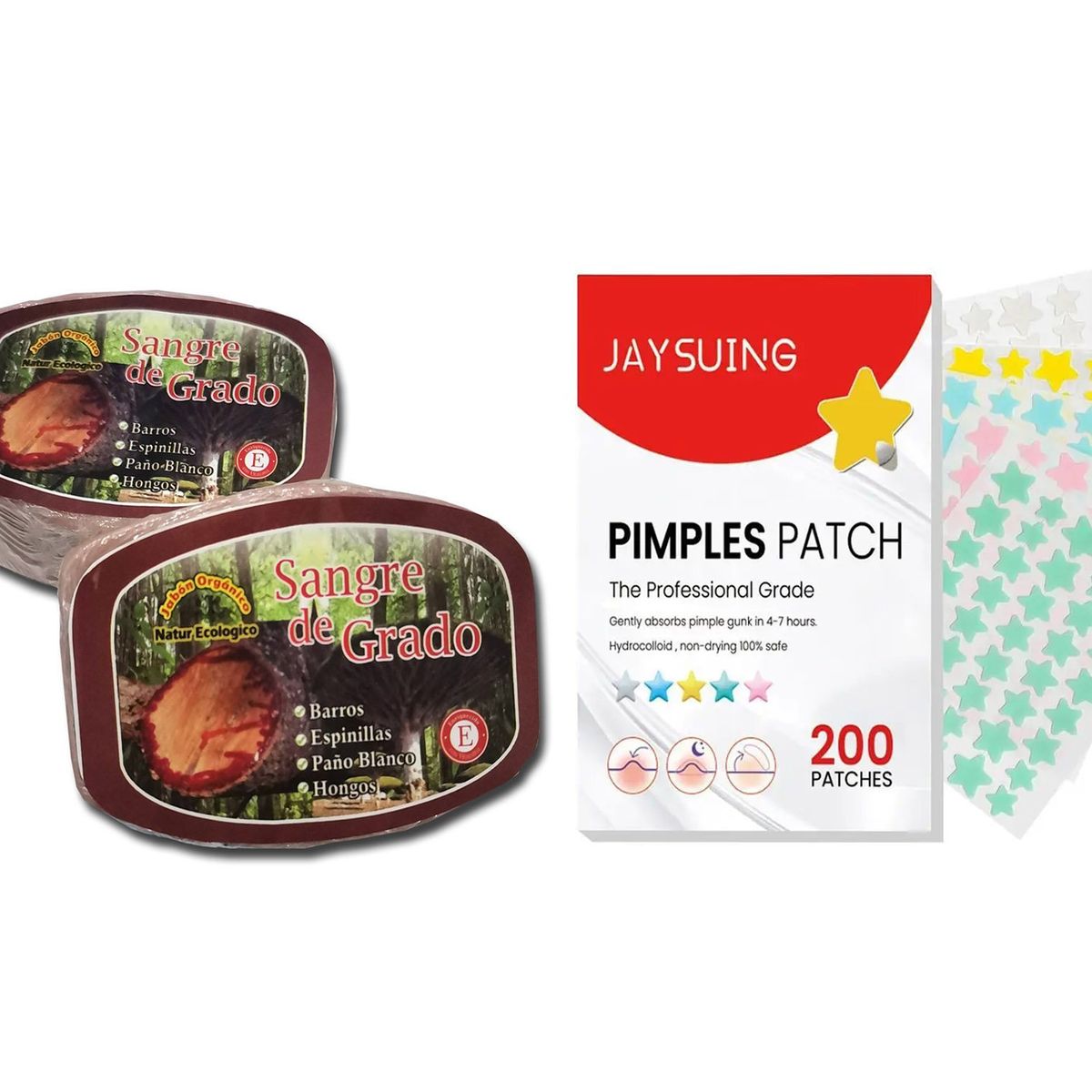 GENERICO - PATCH anti acné  200 und y jabon de sangre de grado