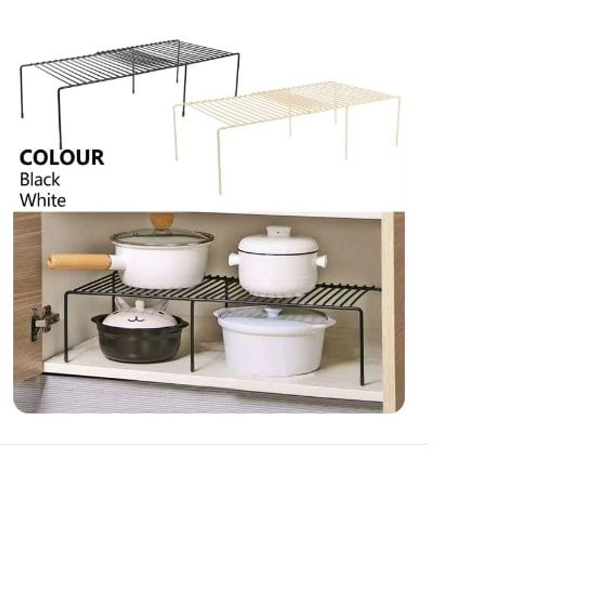 GENERICO - Organizador de estantes extensible para encimera de cocina