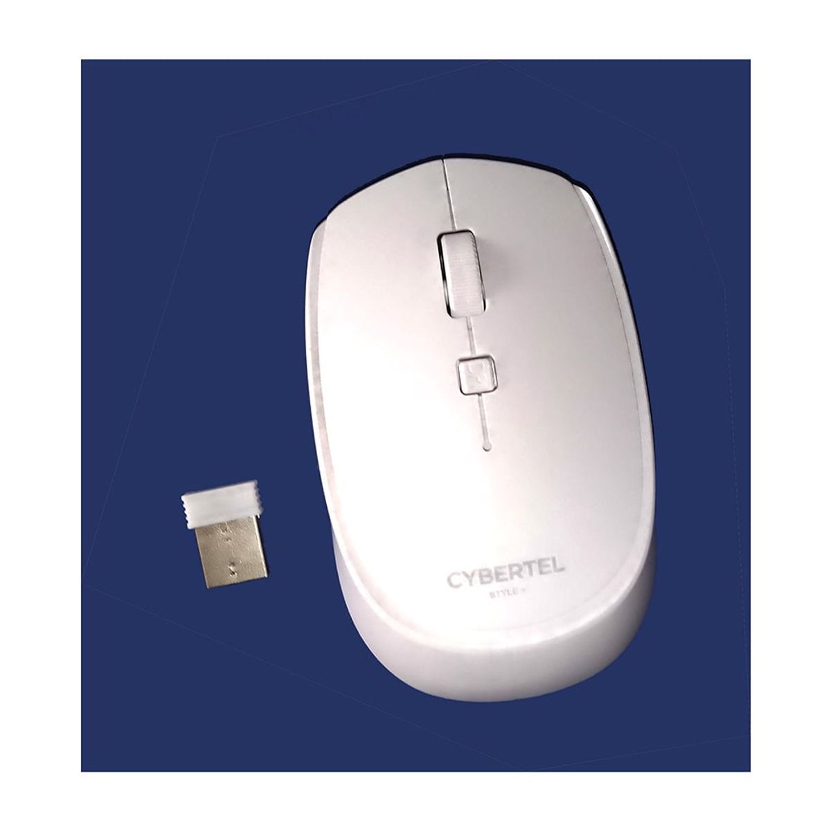 CYBERTEL - Mouse Inalámbrico 1600dpi BLANCO Cybertel STYLE M312