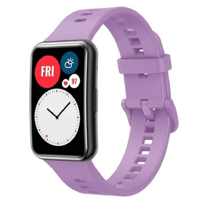GENERICO - Correa silicona para huawei watch fit - Lila