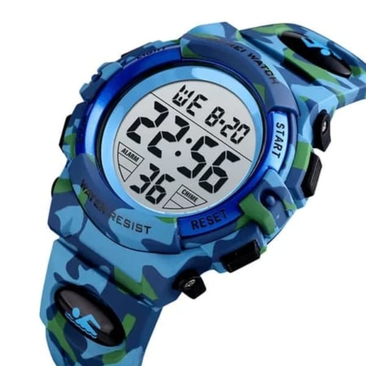 SKMEI - Reloj digital deportivo para niños resistente al agua