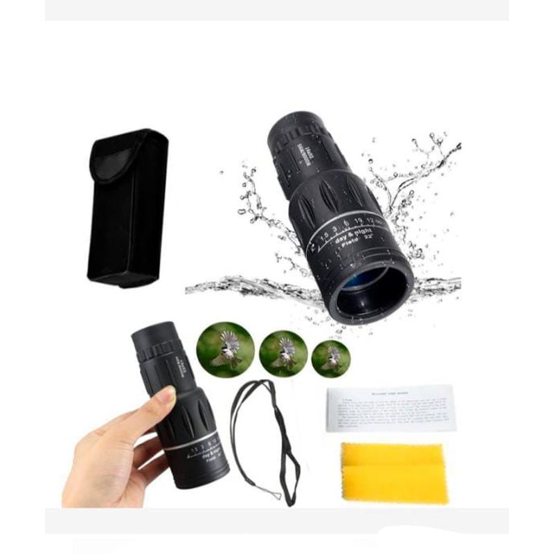 GENERICO - Telescopio Monocular 16x52 Doble Enfoque Óptico Zoom
