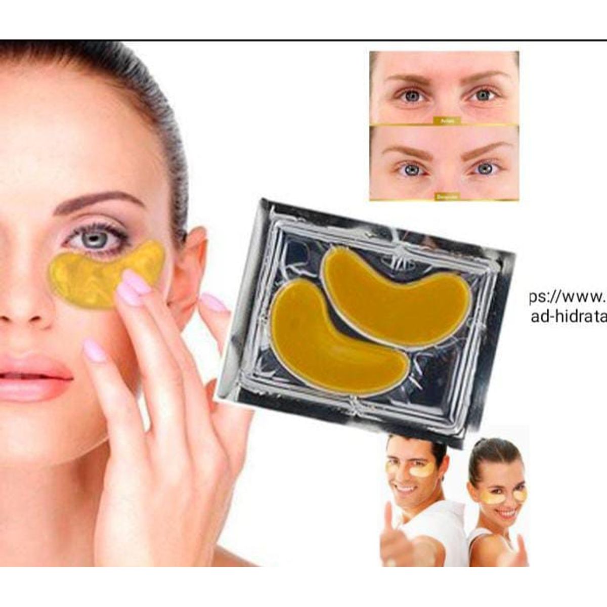 GENERICO - Mascarillas con Colágeno Hidratante para Ojeras