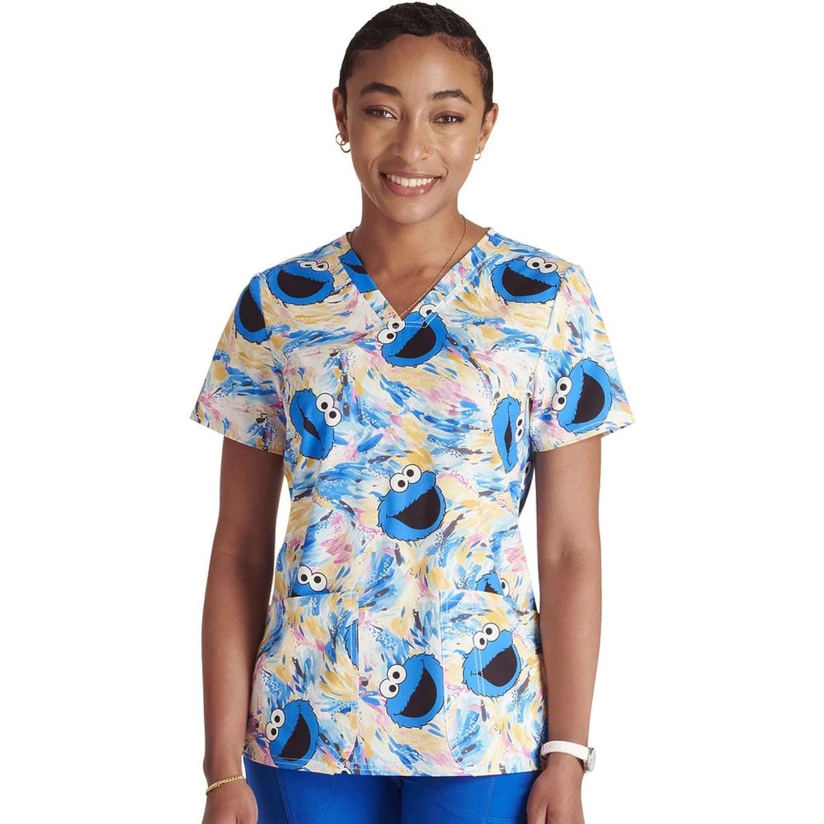 CHEROKEE - Scrub Cherokee  TOONIFORM Blusa con Diseño