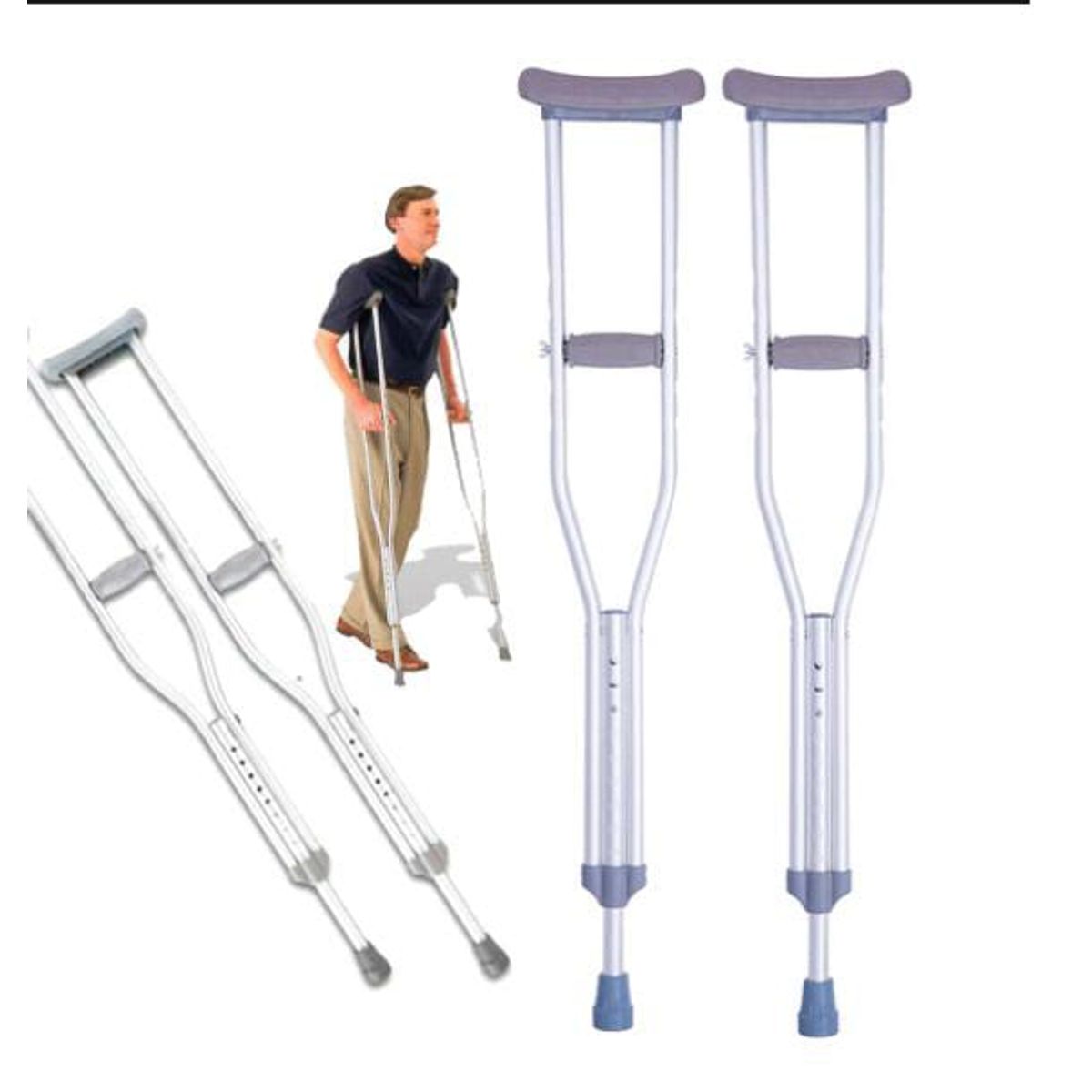 GENERICO - Muleta  axilar aluminio