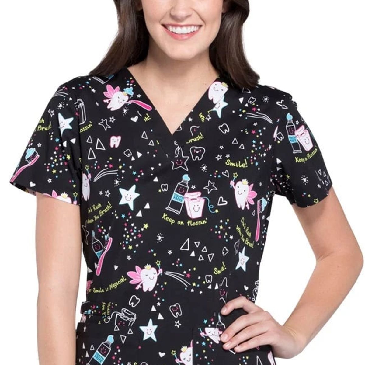 CHEROKEE - Scrub Cherokee Blusa con Diseño