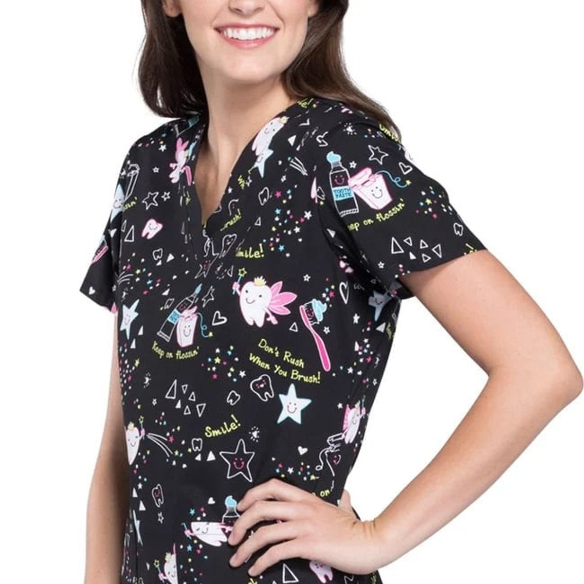 CHEROKEE - Scrub Cherokee Blusa con Diseño
