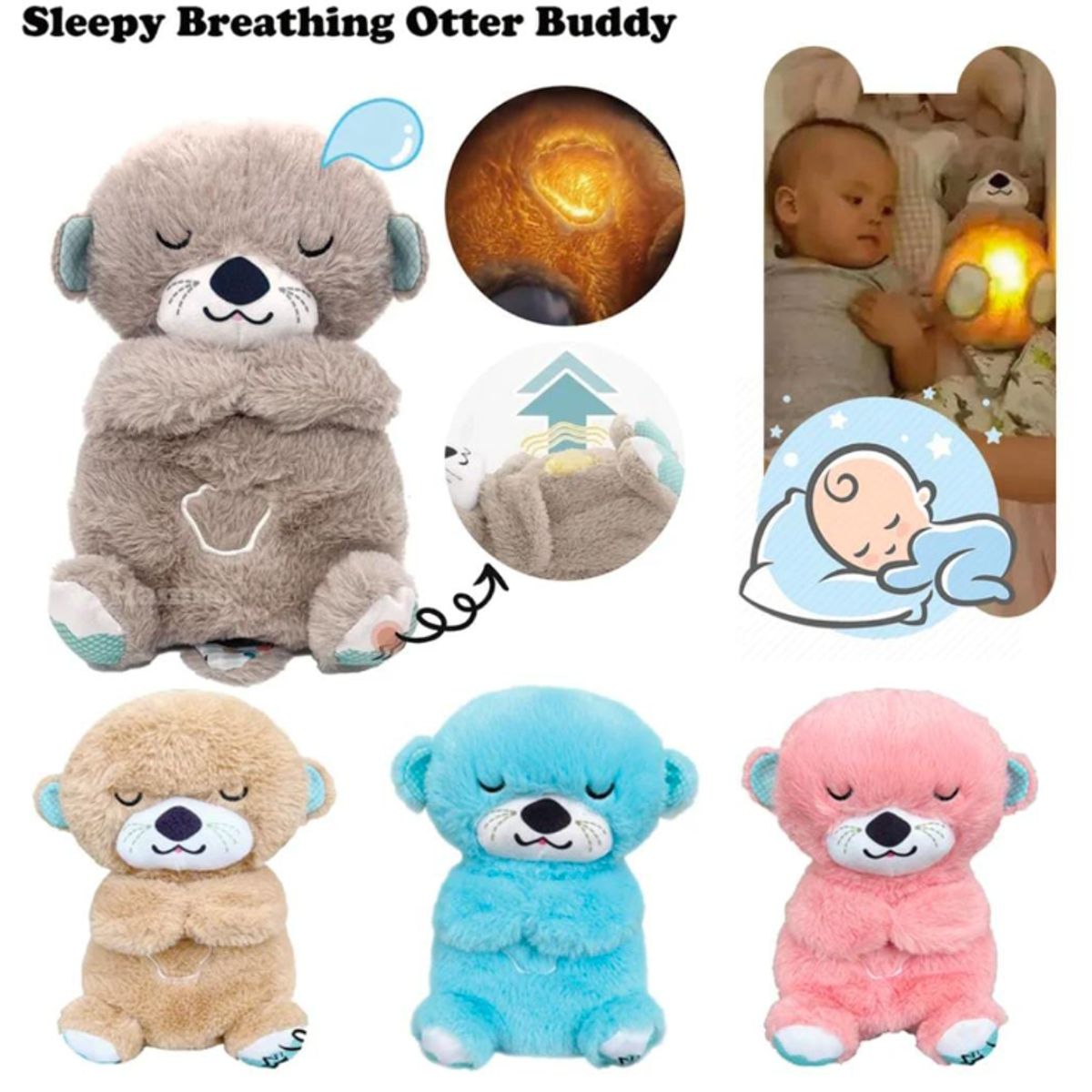 GENERICO - Nutria Hora De Dormir Con Luz Y Sonido