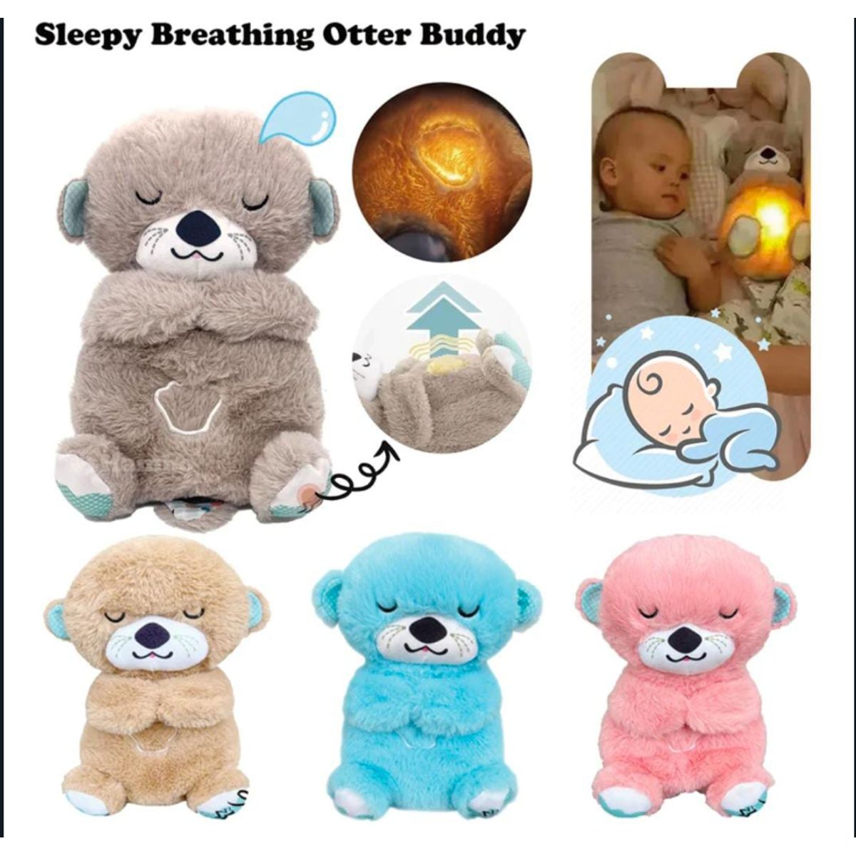 GENERICO - Nutria Hora De Dormir Con Luz Y Sonido