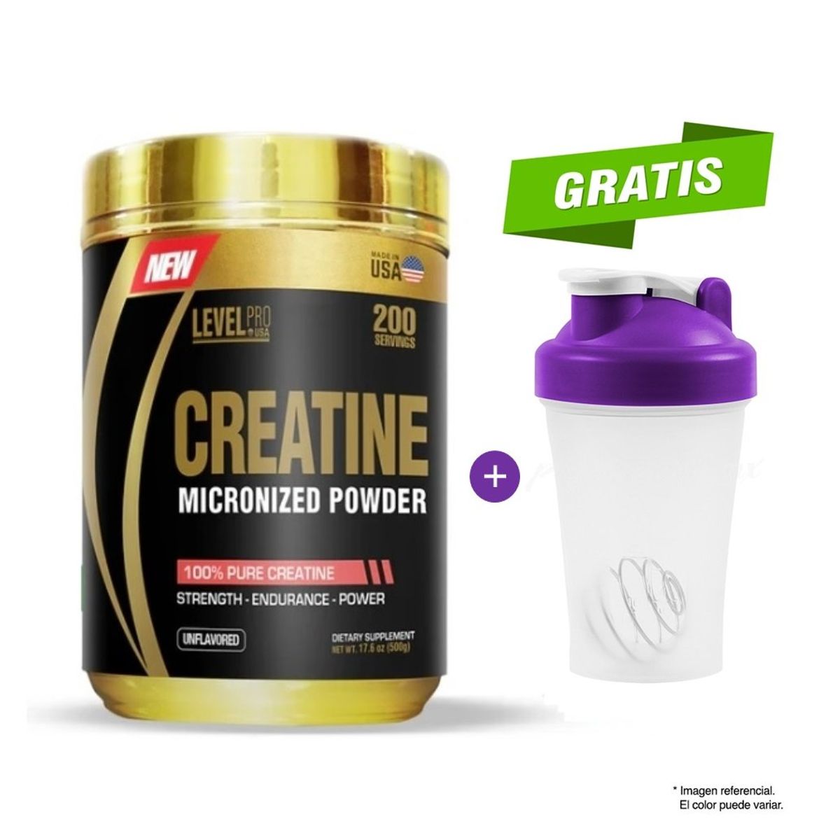 LEVEL PRO - CREATINA 500 GRAMOS LEVEL PRO AMERICANA