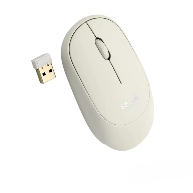 GENERICO - Mouse Inalámbrico USB 24ghz - Blanco