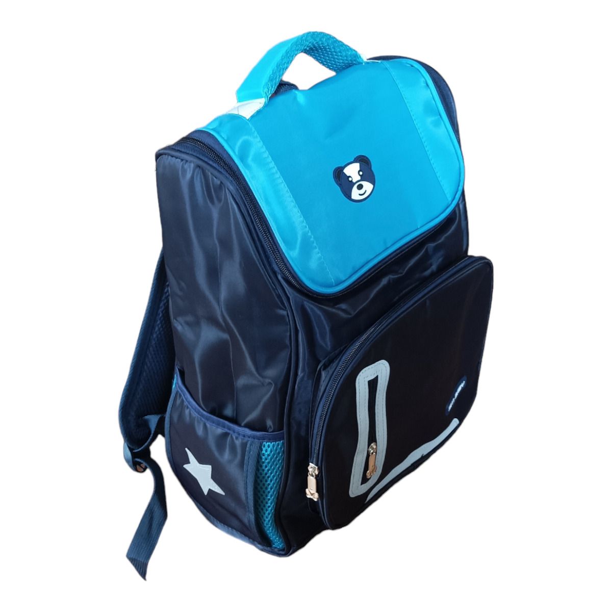 GENERICO - Mochila Grande Escolar o de Viaje Oso Celeste