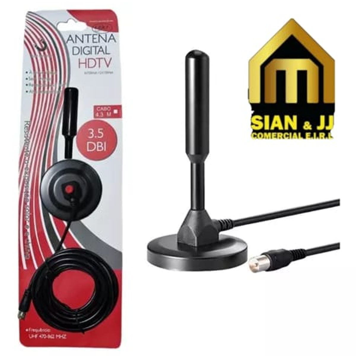 GENERICO - ANTENA DIGITAL HDTV B108 PARA CANALES NACIONALES EN HD