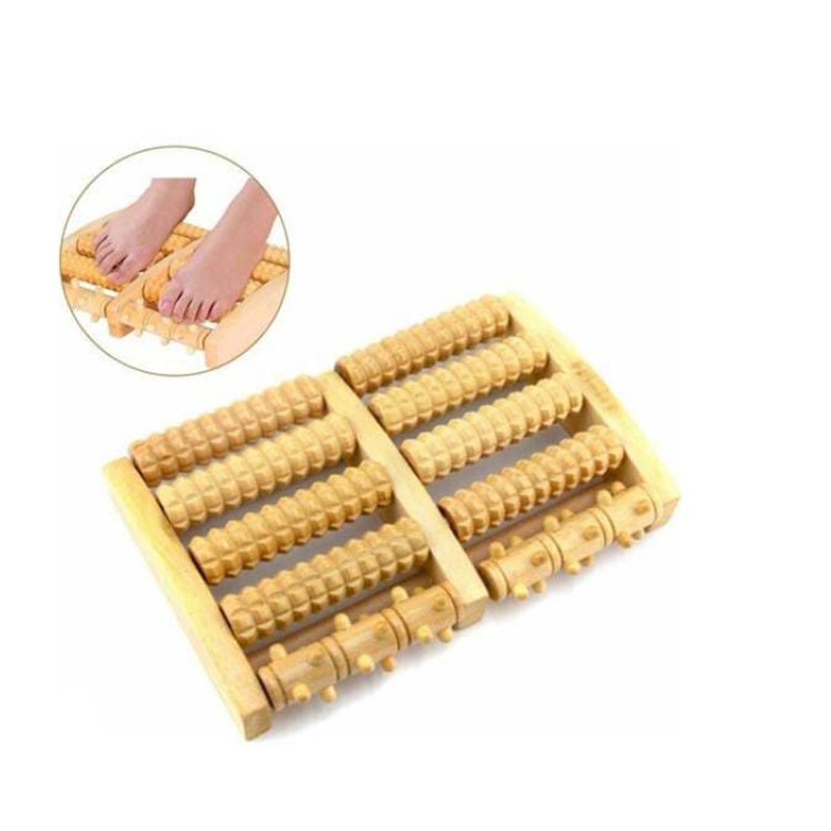 GENERICO - El relajante masajeador de madera para pies