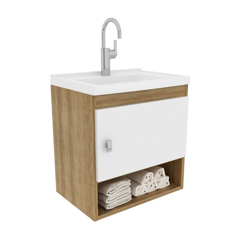 2020 HOME PERU - Mueble de baño con lavamanos Linz - Almendra Blanco