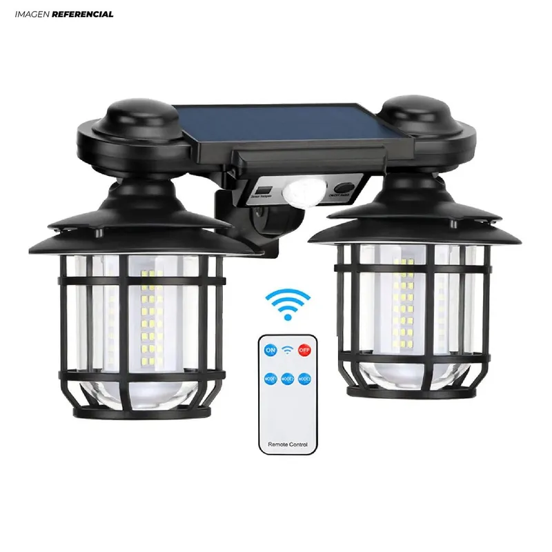 GENERICO - Lampara Solar Exterior Led 2 en 1