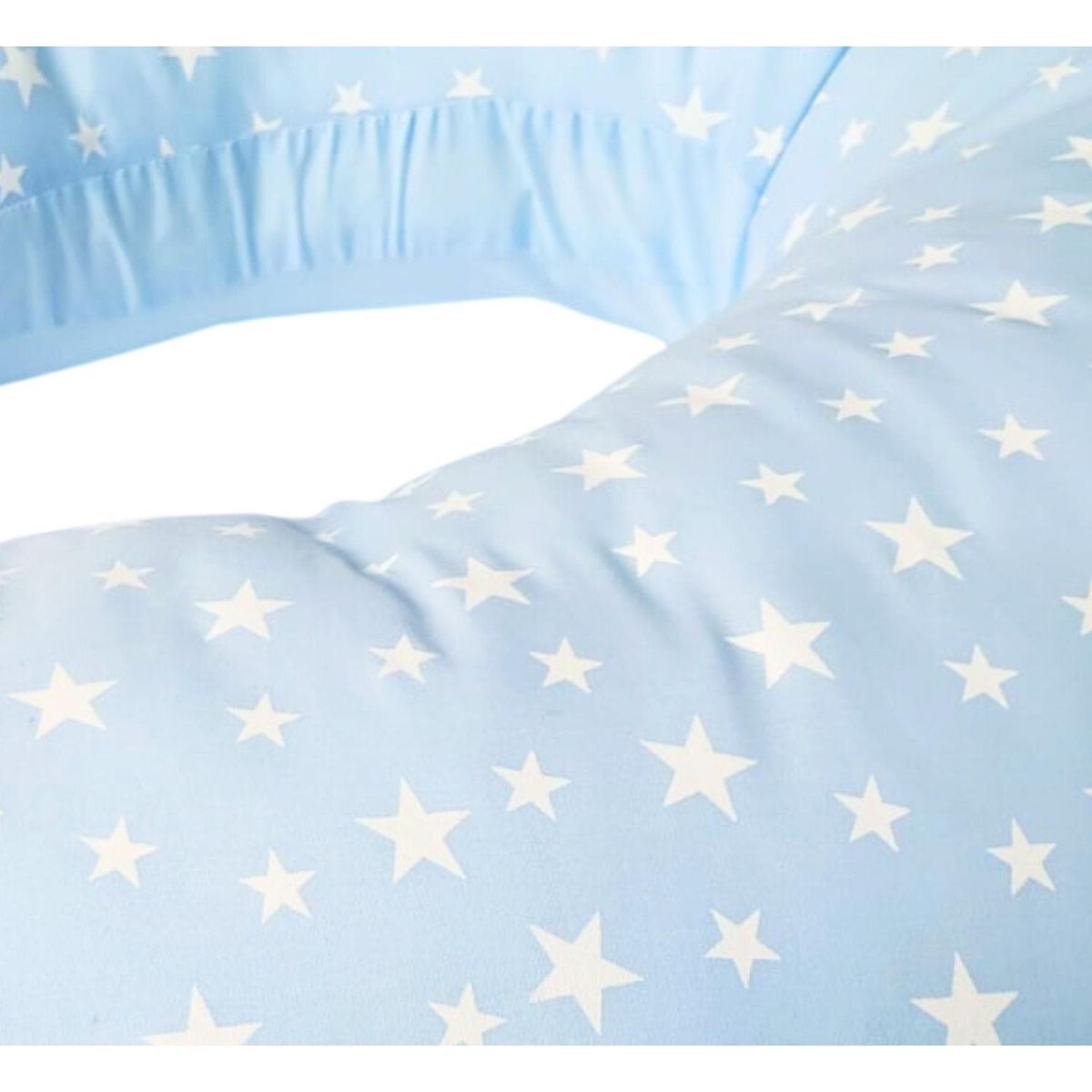 BABY MERINOS - Cojín de lactancia - Estrellas - Celeste