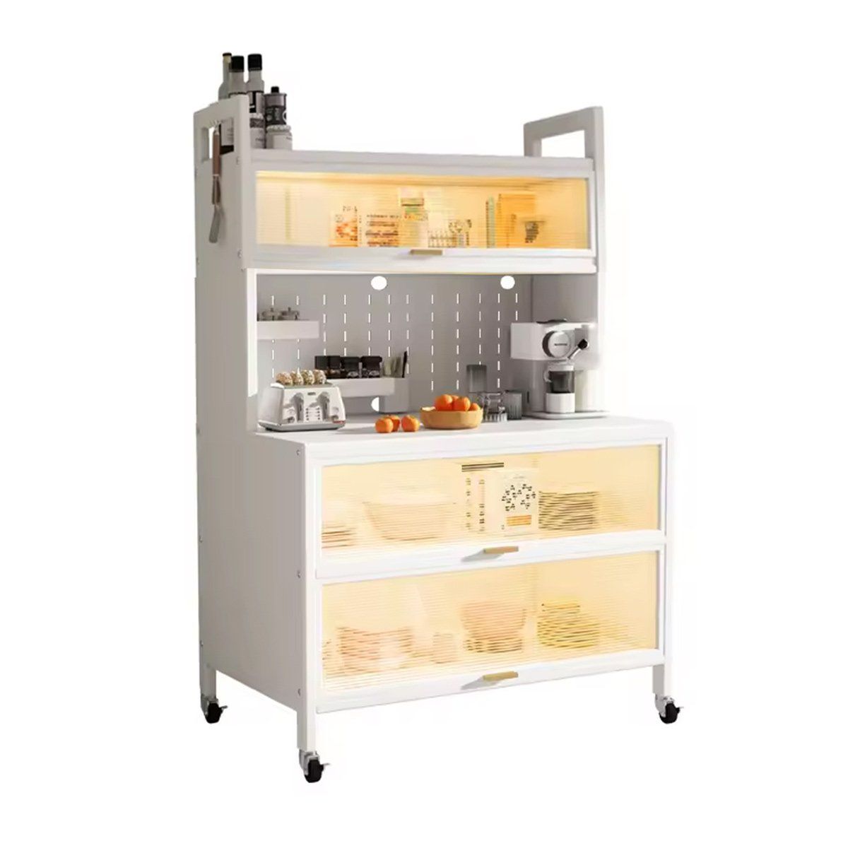 GRETAIL - Estante Organizador Multiuso Cocina Platos Ollas Almacenamiento Blanco