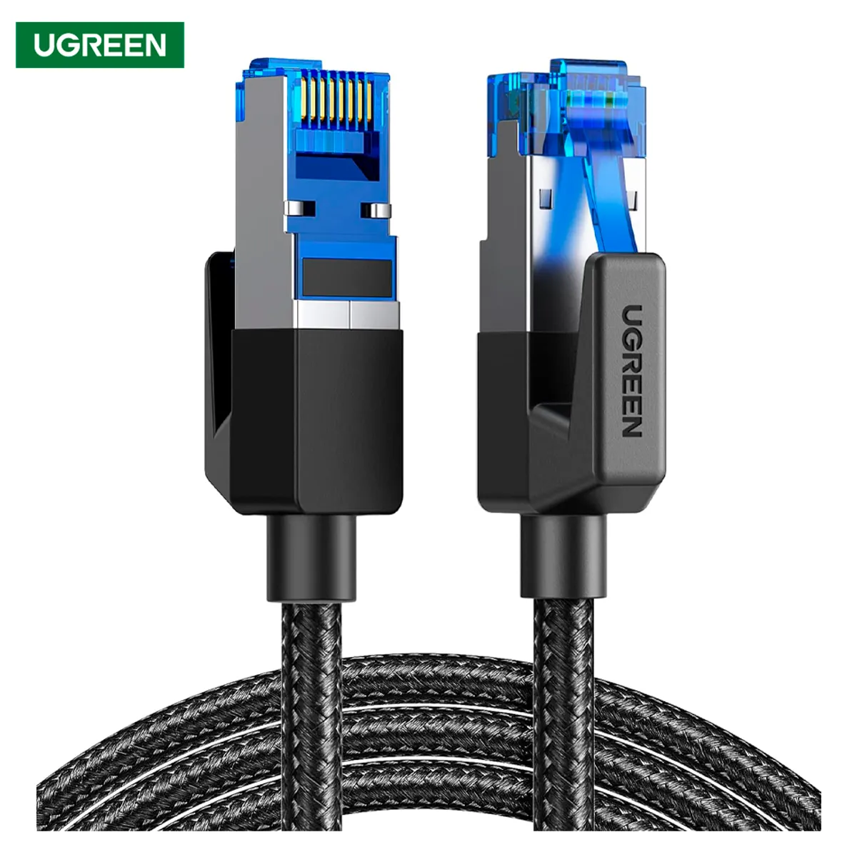 UGREEN - Cable Ethernet Ugreen Cat8 Nylon Red 10metros