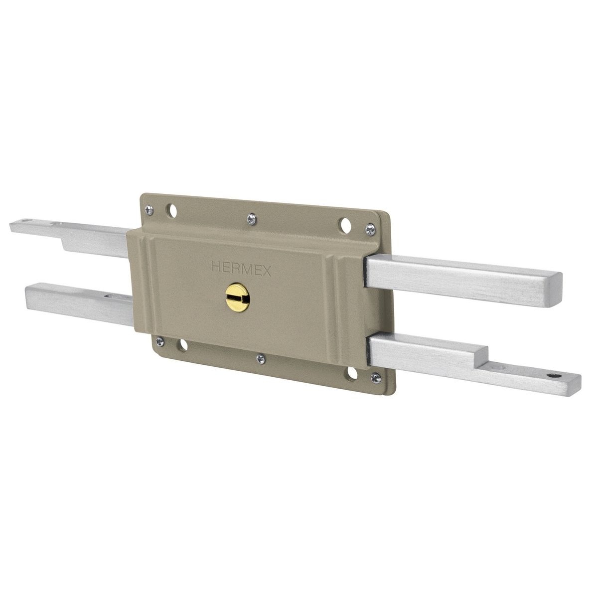 HERMEX - Chapa Cerradura doble barra doble cerrojo Hermex