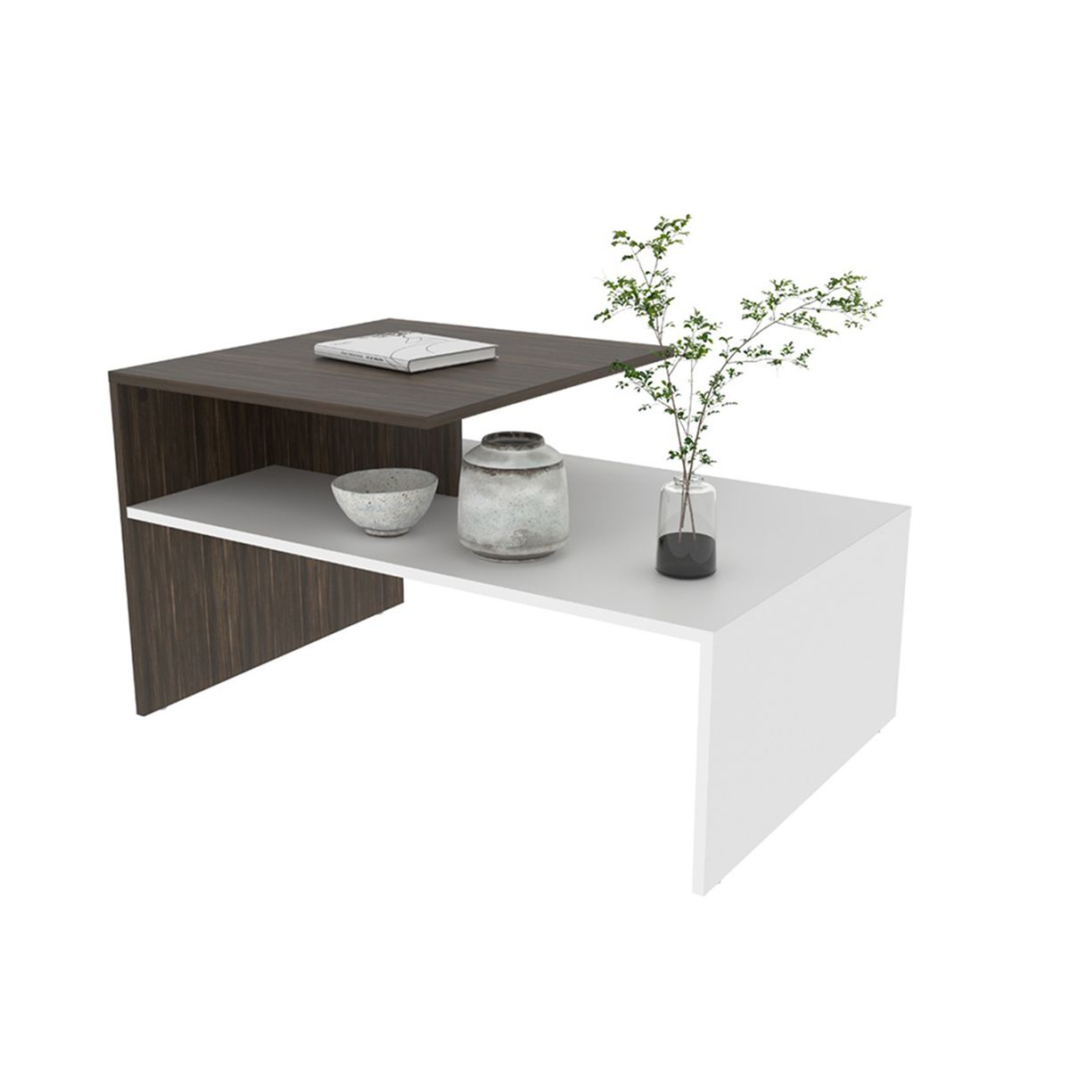 2020 HOME PERU - Mesa de centro Luna - Blanco Nogal