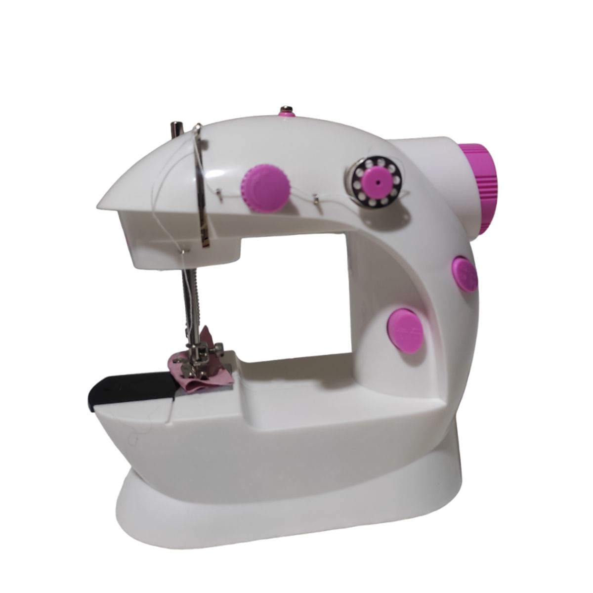 GENERICO - Mini cosedora rosa eléctrica maquina de coser con accesorios
