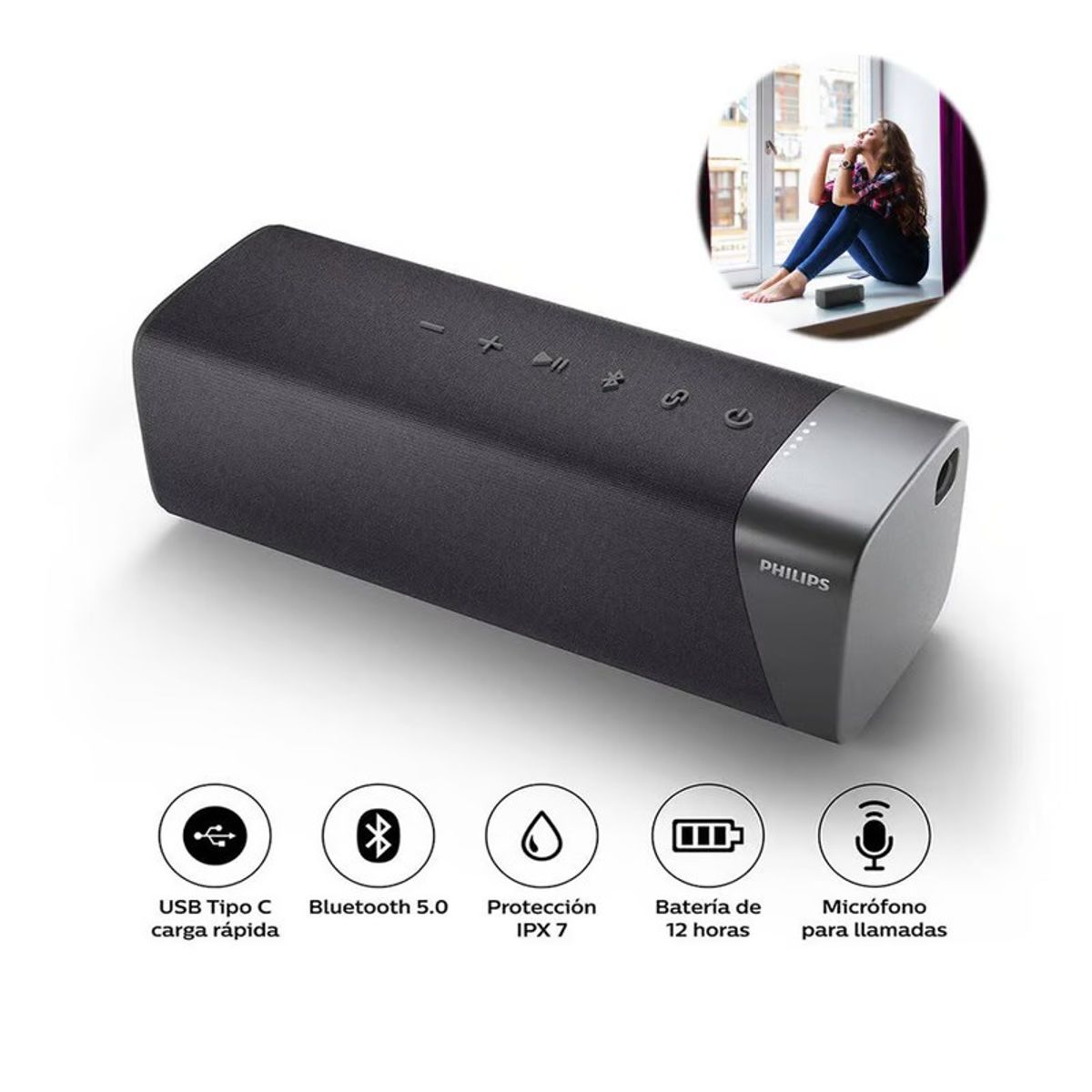 PHILIPS - PARLANTE INALAMBRICO PHILIPS TAS5505