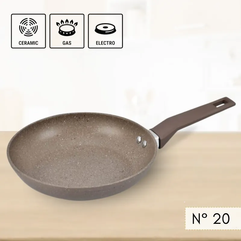 RECORD - Sartén de Inducción Antiadherente Mármol 20 cm Record