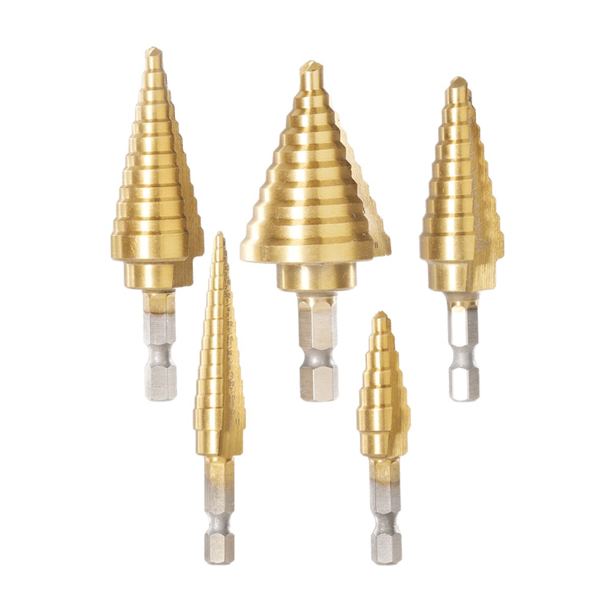 TOTAL TOOLS - Set de brocas escalonadas 5 piezas Total