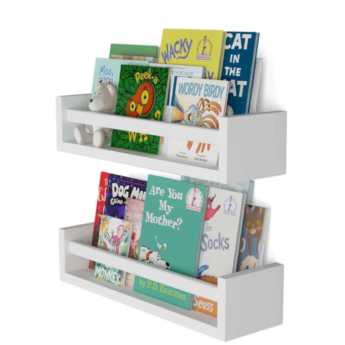 GENERICO - Repisa Flotante x2 unid Touji Blanco Petrox Home