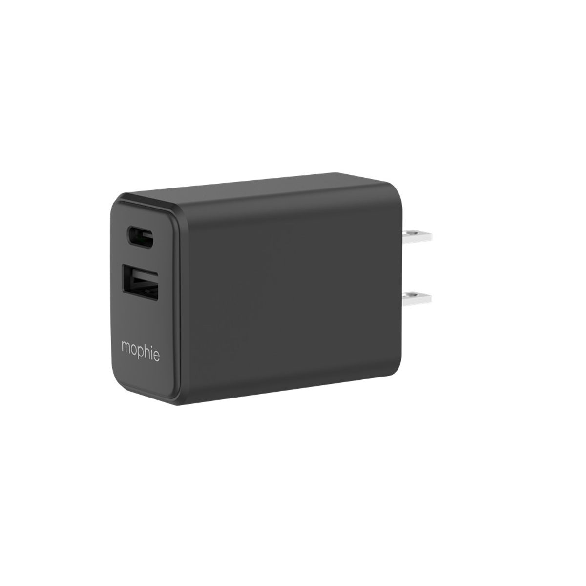 MOPHIE - Cargador de pared mophie de 30W PD con puertos USB-C y USB-A Negro
