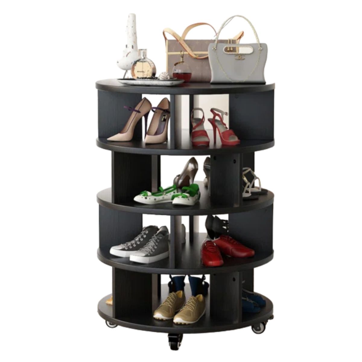 GENERICO - Zapatera Giratoria Willow Negro Petrox Home