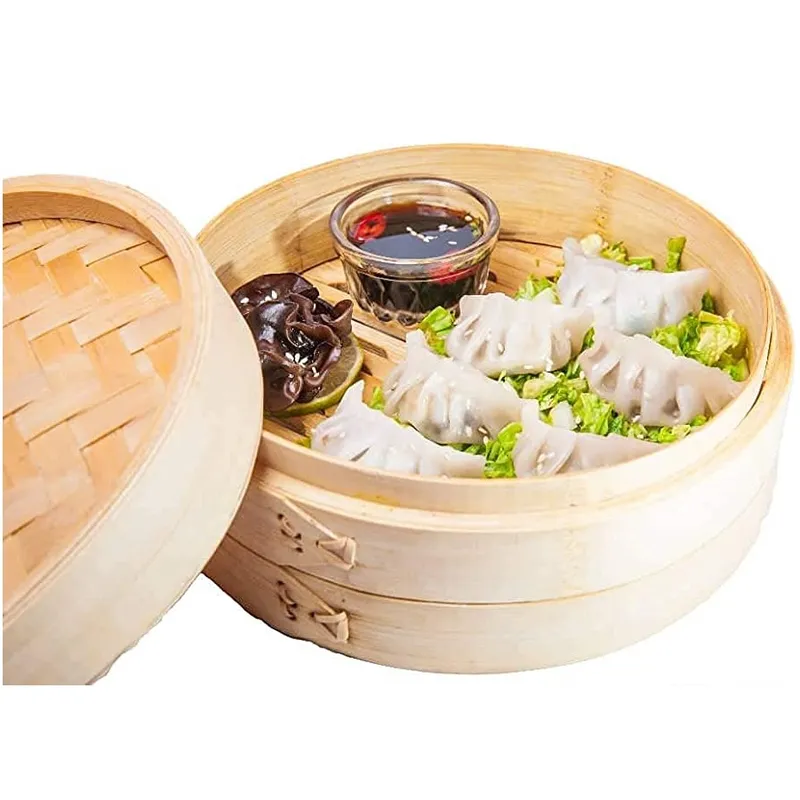 GENERICO - Vaporera De Bambu 1 Piso Con Tapa 27cm diam 2pza Zheng Zhi Bao