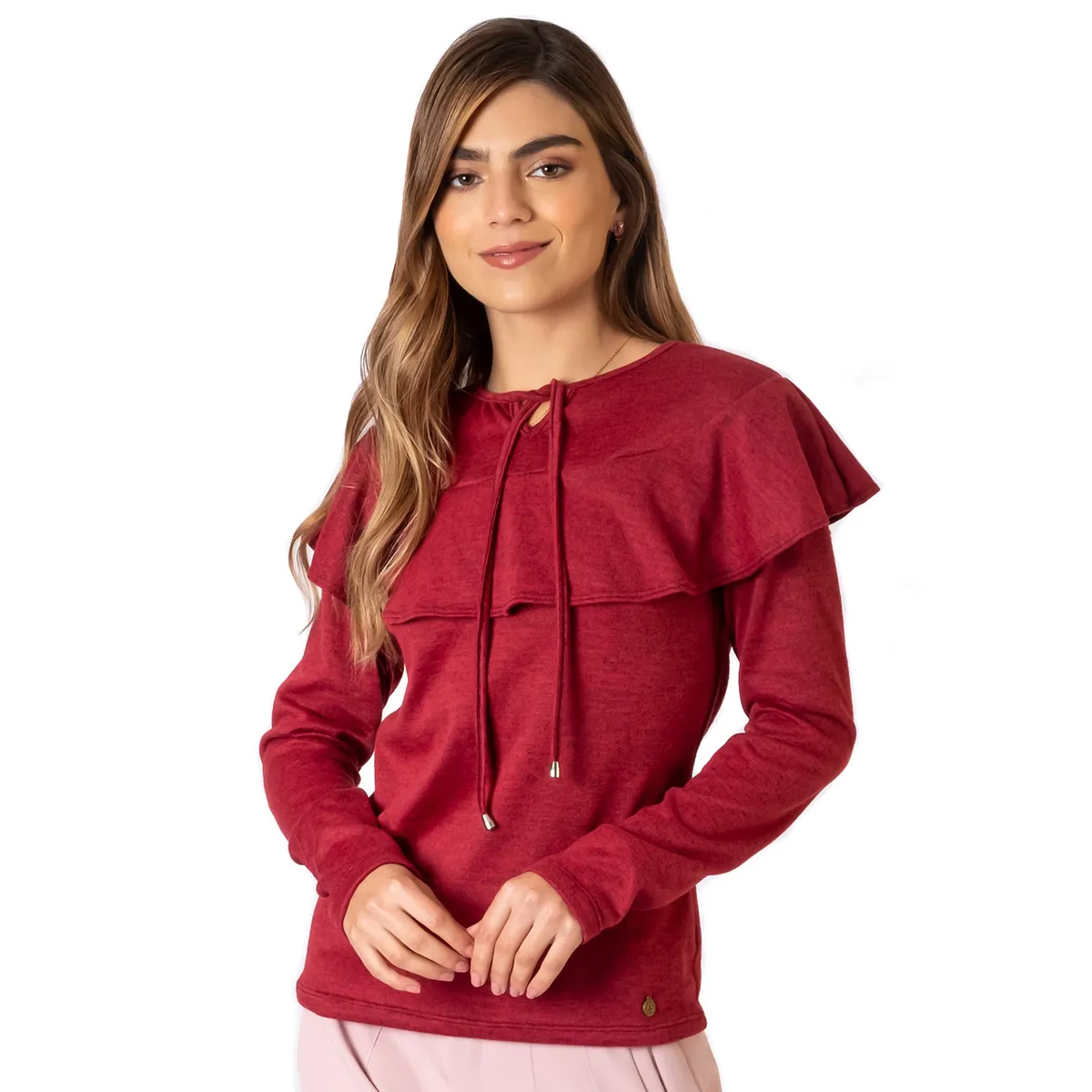 GENERICO - Chompa con Volantes Manga Larga