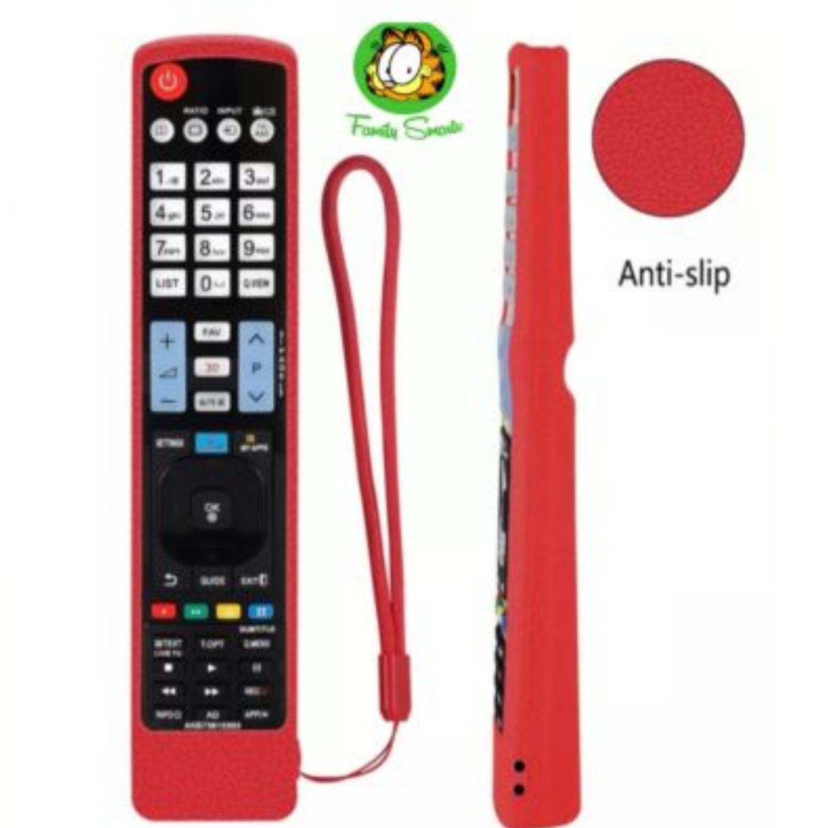 SIKAI - Funda para Control Remoto Lg Smart Grande 3D  Rojo