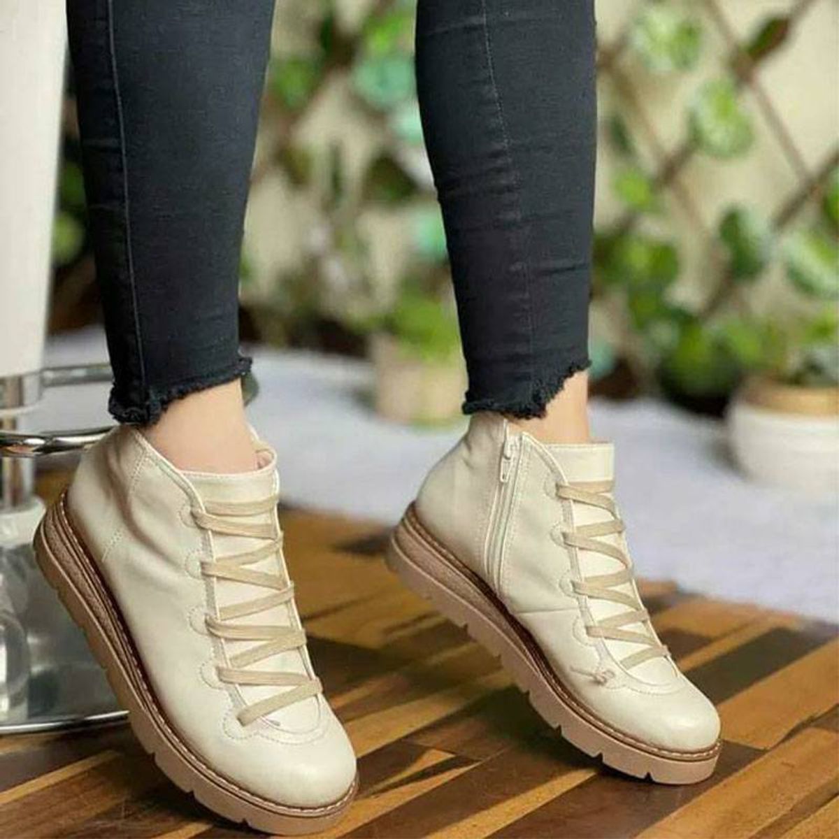 GENERICO - 2086L-48 Botin Mujer Yomar Err. Precio Alessandra Ferri Beige