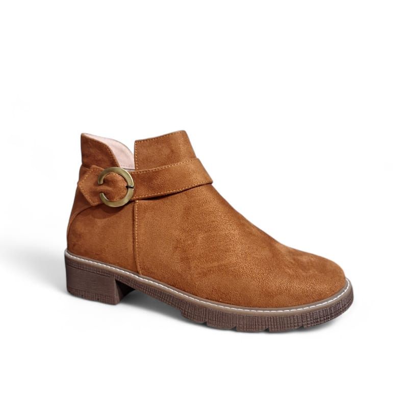 GENERICO - Botin mujer casual anillo Yomar color Naranjo