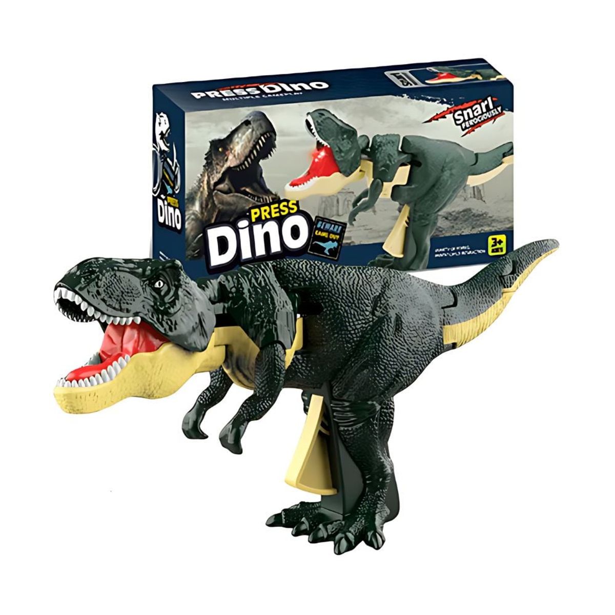 GENERICO - Juguete Press Dinosaurio Con Sonido y luz para Niños