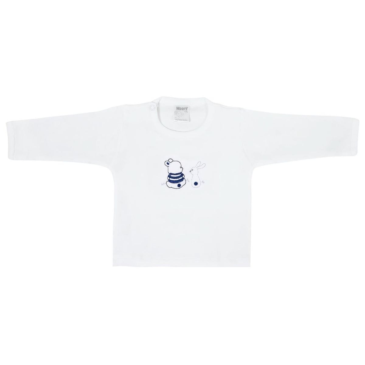 GENERICO - Conjunto Bebe - punto ingles - Amigos V2 - Plomo-Azul