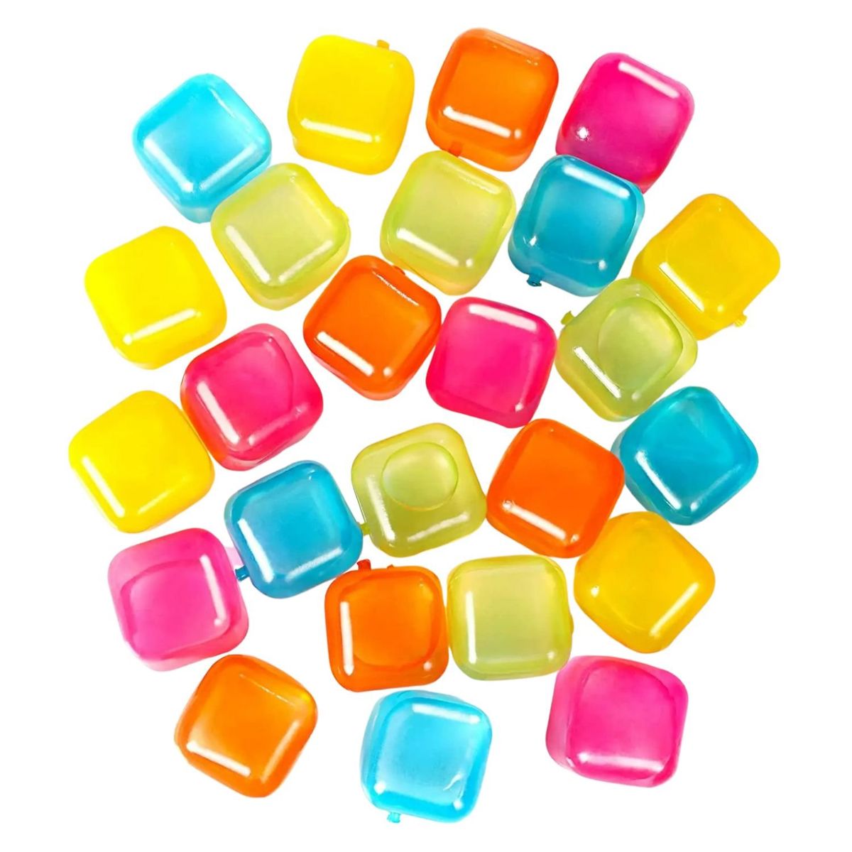 GENERICO - Cubos de Hielo de Colores Reutilizables Cubos 12 Unidades.