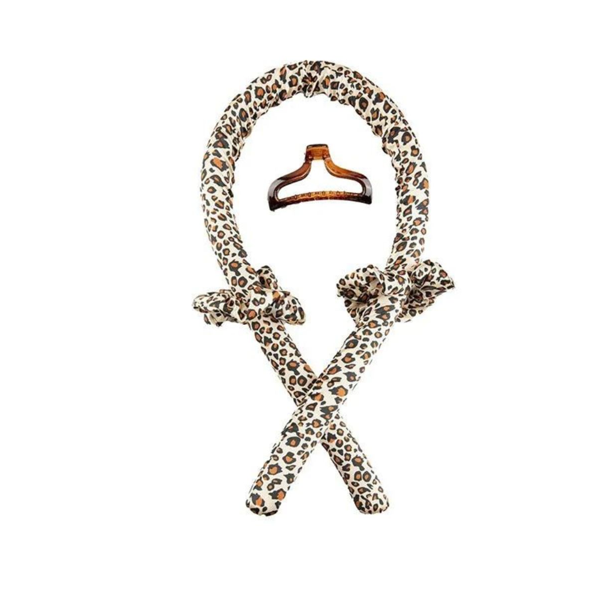 GENERICO - Rizador De Cabello Sin Calor + 2 Collets + Gancho Peinado ANIMALPRINT