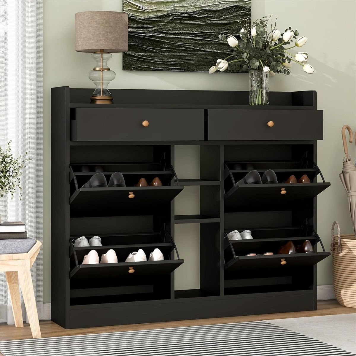 GENERICO - Zapatera Armado Marcelo Negro Petrox Home