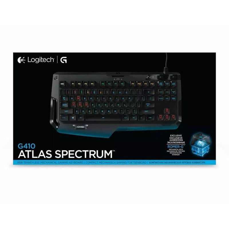 LOGITECH - TECLADO GAMER LOGITECH G410 ATLAS SPECTRUM 920-007731 USB LED - RGB