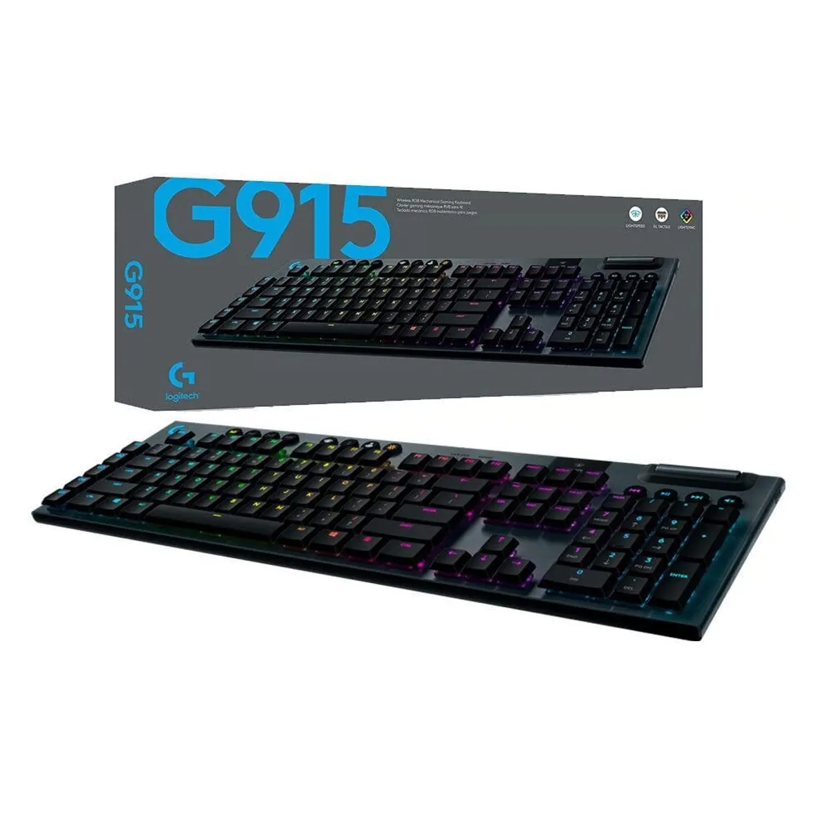 LOGITECH - TECLADO GAMER LOGITECH G915 LIGHTSPEED  920-008902  LED RGB