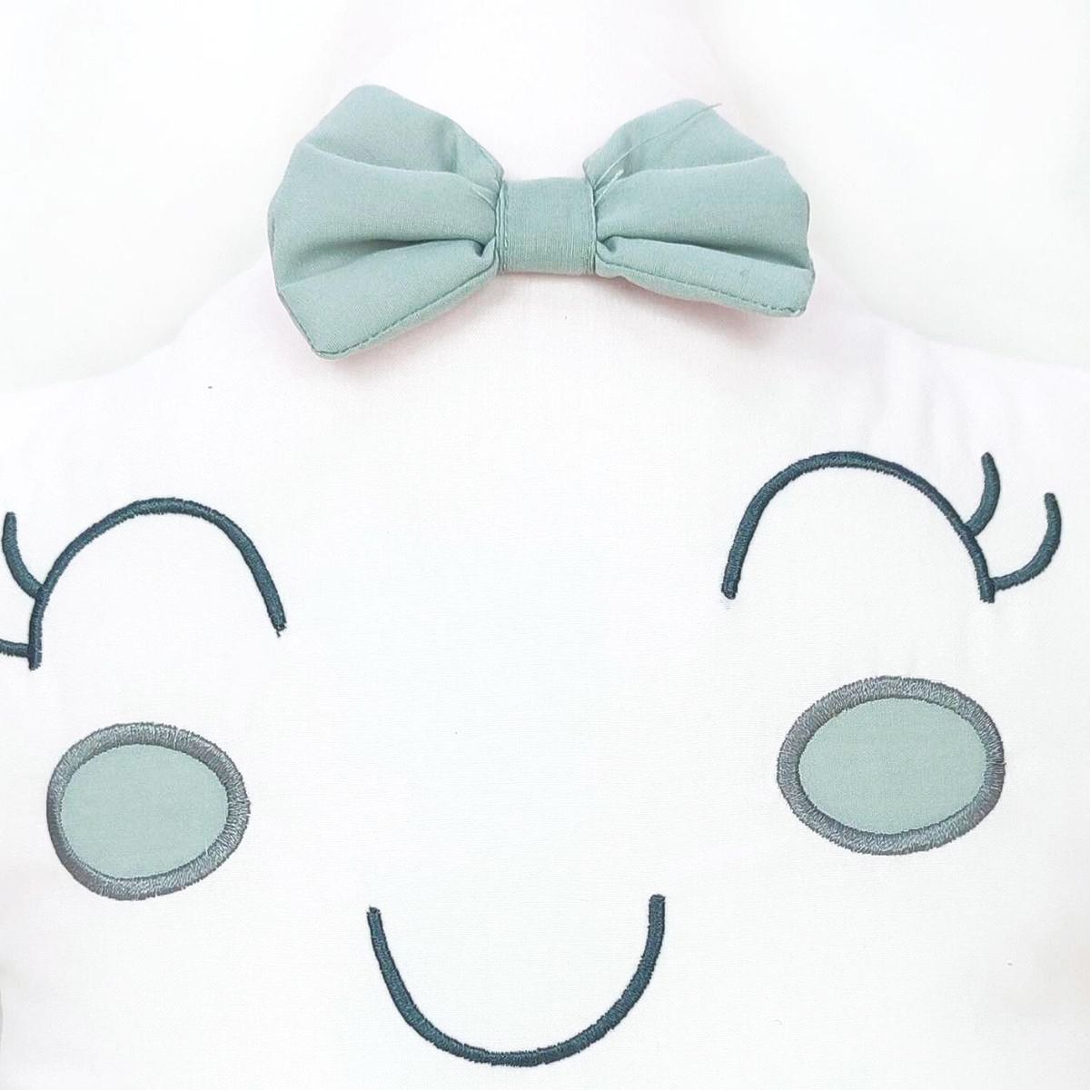 BABY MERINOS - Cojin - Estrella Elegante V2 - Blanco - Verde